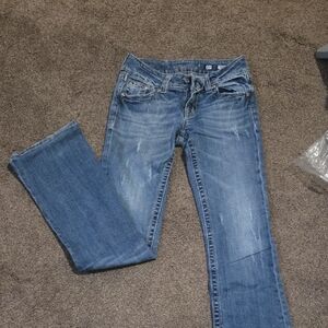 Miss Me Light Blue Straight Leg Jeans